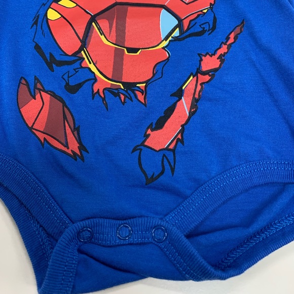 Iron Man Short Sleeve Onesie Size 3M - Picture 3 of 8